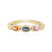 Anello in argento con Zaffiro Rosa