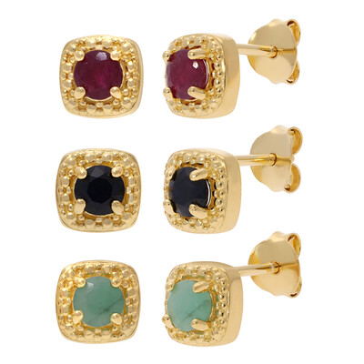 Orecchini in argento con Smeraldo Zambia