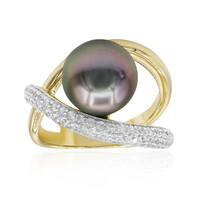 Anello in argento con Perla Tahitiana (TPC)