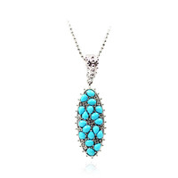 Collana in argento con Turchese Sleeping Beauty (Dallas Prince Designs)