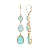 Orecchini in oro con Opale Paraiba (AMAYANI)