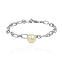 Bracciale in argento con Perla Dorata dei Mari del Sud Kabira (TPC)