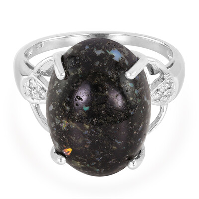Anello in argento con Opale Leopardo