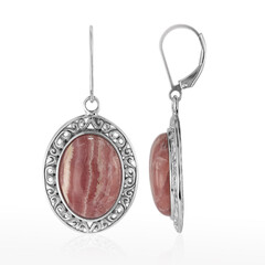 Orecchini in argento con Rodocrosite (Art of Nature)