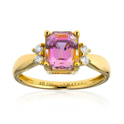 Anello in oro con Diasporo Rosa (AMAYANI)