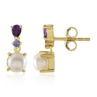 Orecchini in argento con Perla d'Acqua Dolce Bianca