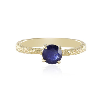 Anello in argento con Zaffiro Blu del Madagascar