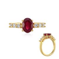 Anello in argento con Rubino del Madagascar