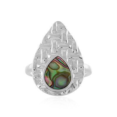 Anello in argento con Conchiglia Abalone (MONOSONO COLLECTION)