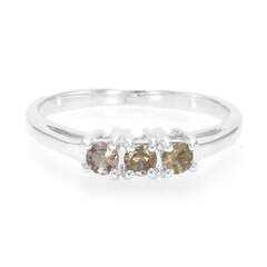 Anello in argento con Granato Cangiante Tanzania