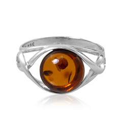Anello in argento con Ambra Baltica