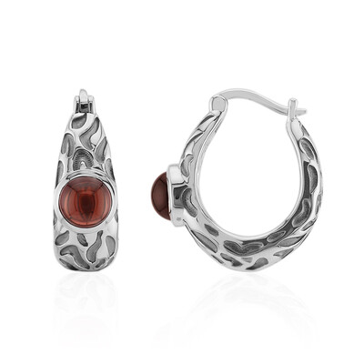 Orecchini in argento con Granato Mozambico (Remy Rotenier)