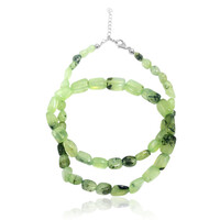 Collana in argento con Prehnite