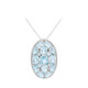 Collana in argento con Topazio Blu Cielo