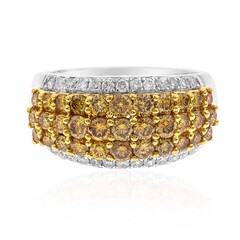 Anello in oro con Diamante Arancione SI2 (CIRARI)
