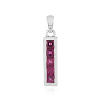 Ciondolo in argento con Rodolite