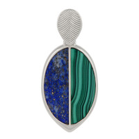 Ciondolo in argento con Malachite