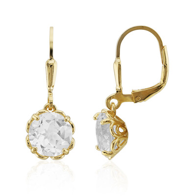 Orecchini in argento con Topazio Bianco