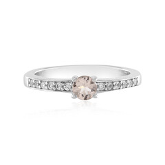 Anello in argento con Morganite del Madagascar
