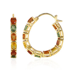 Orecchini in argento con Zaffiro Fancy
