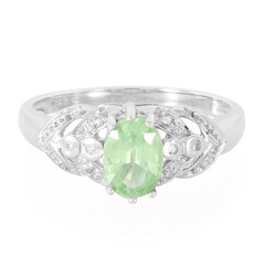 Anello in argento con Cianite Menta