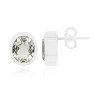 Orecchini in argento con Topazio Bianco