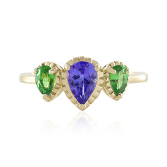 Anello in oro con Tanzanite