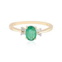 Anello in oro con Smeraldo Brasiliano