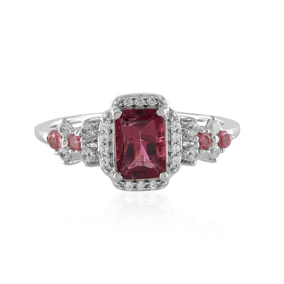 Anello in argento con Tormalina Rosa Nigeriana