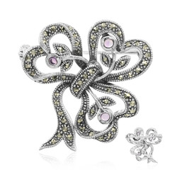 Spilla in argento con Ametista
