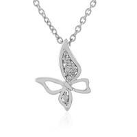 Collana in argento con Diamante I4 (J)