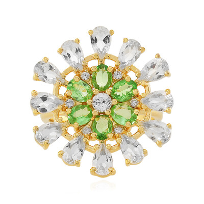 Anello in argento con Topazio Bianco