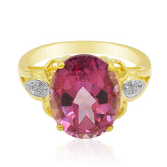 Anello in argento con Topazio Flamingo