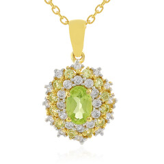 Collana in argento con Peridoto