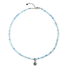 Collana in argento con Acquamarina