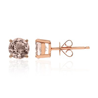 Orecchini in oro con Morganite AAA