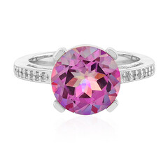 Anello in argento con Topazio Anniversario