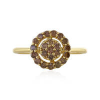 Anello in oro con Diamante Cioccolato I1