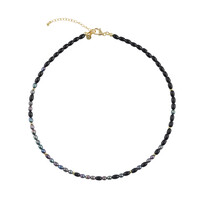 Collana in argento con Tormalina Nera