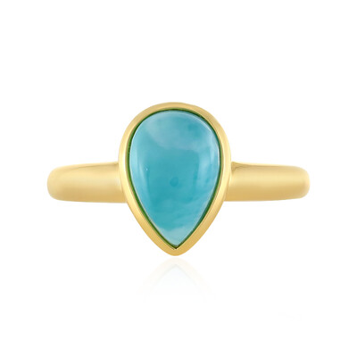Anello in argento con Larimar (MONOSONO COLLECTION)