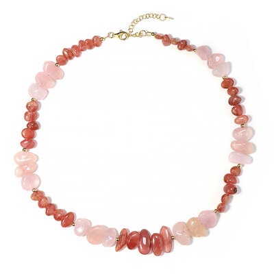 Collana in argento con Rodocrosite