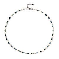 Collana in argento con Ematite Verde