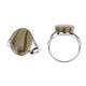 Anello in argento con Pietra Focaia (dagen)