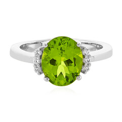Anello in argento con Peridoto Jilin