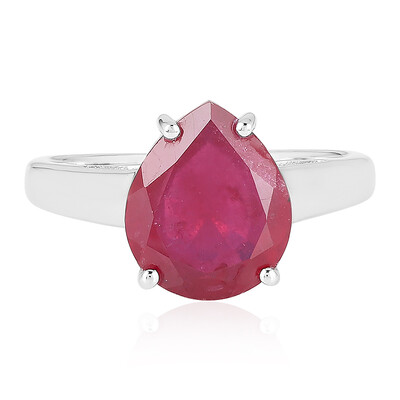 Anello in argento con Rubino del Madagascar