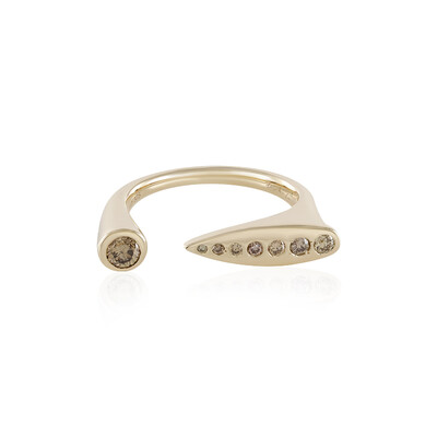 Anello in oro con Diamante Champagne I3 (de Melo)