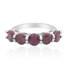 Anello in argento con Rubino