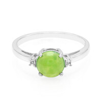 Anello in argento con Crisoprasio Imperiale