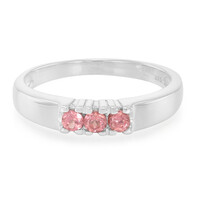Anello in argento con Granato Malaya