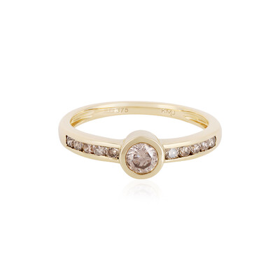 Anello in oro con Diamante Cioccolato I3  (KM by Juwelo)